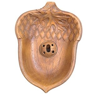 Vintage Acorn Shaped Trinket Dish Candy Nut Bowl Multi Prod Inc USA